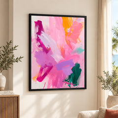 Abstract Multicolor Brush Paint Stroke Digital Artwork | Abstract Fashion Artwork #00556