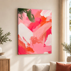 Abstract Red & Orange Paint Stroke Digital Artwork | Abstract Fashion Artwork #00557