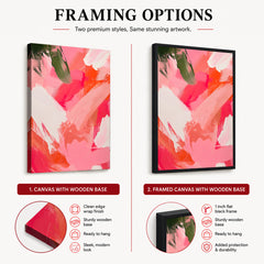 Abstract Red & Orange Paint Stroke Digital Artwork | Abstract Fashion Artwork #00557