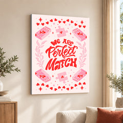 We Are Perfect Match | Abstract Couple Artwork #00565