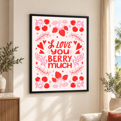Love You Berry Much | Abstract Couple Artwork #00566