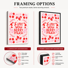 Love You Berry Much | Abstract Couple Artwork #00566