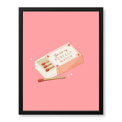 You Are My Perfect Match  | Abstract Couple Artwork #00568