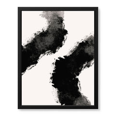 Abstract Black Artwork Over White Background  | Abstract Fashion Artwork #00569