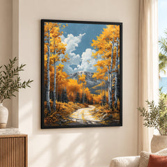 Beautiful Autumn Season Floral Artwork | Abstract Nature Artwork #00591