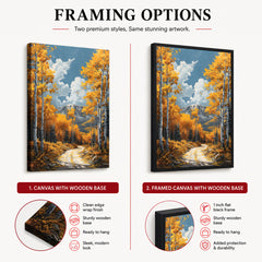 Beautiful Autumn Season Floral Artwork | Abstract Nature Artwork #00591