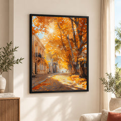 Beautiful Autumn Season Street View | Abstract Nature Artwork #00592