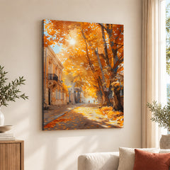 Beautiful Autumn Season Street View | Abstract Nature Artwork #00592