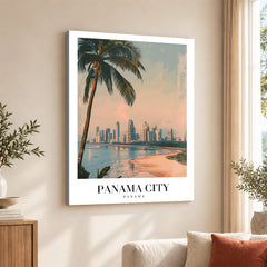 Panama City Panama | Abstract Travel Artwork #00602