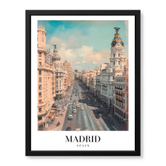 Madrid City Spain | Abstract Travel Artwork #00604