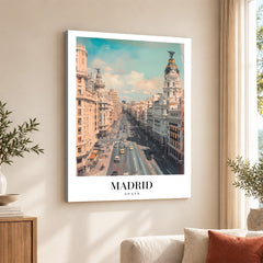 Madrid City Spain | Abstract Travel Artwork #00604