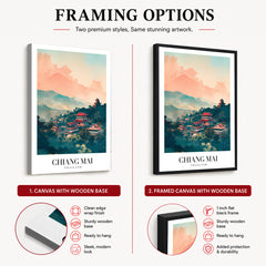 Chiang Mai City Thailand | Abstract Travel Artwork #00605