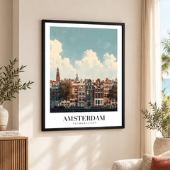 Amsterdam City Netherland | Abstract Travel Artwork #00610