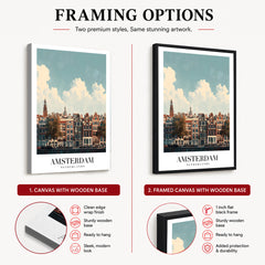 Amsterdam City Netherland | Abstract Travel Artwork #00610