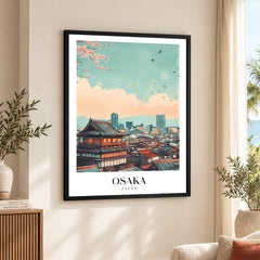 Osaka City Japan | Abstract Travel Artwork #00613