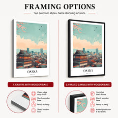 Osaka City Japan | Abstract Travel Artwork #00613