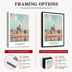 Valletta City Malta | Abstract Travel Artwork #00614