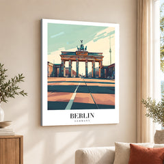 Berlin City Germany | Abstract Travel Artwork #00616