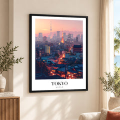 Tokyo City Japan | Abstract Travel Artwork #00619
