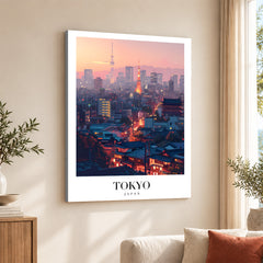 Tokyo City Japan | Abstract Travel Artwork #00619