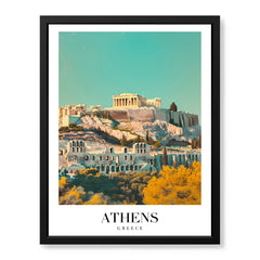 Athens City Greece | Abstract Travel Artwork #00620