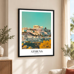 Athens City Greece | Abstract Travel Artwork #00620