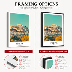 Athens City Greece | Abstract Travel Artwork #00620