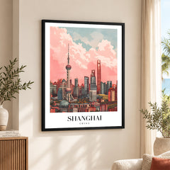 Shanghai City China | Abstract Travel Artwork #00625