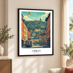 Oslo City Norway | Abstract Travel Artwork #00626