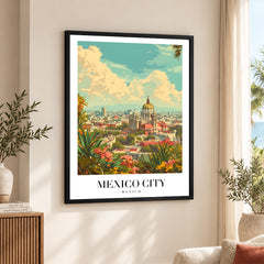 Mexico City Mexico | Abstract Travel Artwork #00627