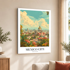 Mexico City Mexico | Abstract Travel Artwork #00627