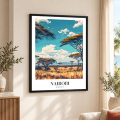 Nairobi City Kenya | Abstract Travel Artwork #00633
