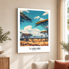 Nairobi City Kenya | Abstract Travel Artwork #00633