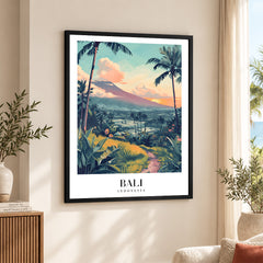 Bali City Indonesia | Abstract Travel Artwork #00634