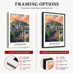 Edinburgh City Scotland | Abstract Travel Artwork #00635