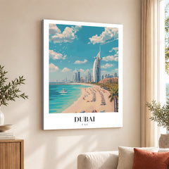 Dubai City UAE | Abstract Travel Artwork #00637