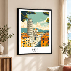 Pisa City Italy | Abstract Travel Artwork #00638