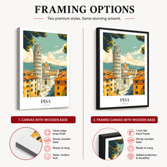 Pisa City Italy | Abstract Travel Artwork #00638