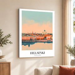 Helsinki City Finland | Abstract Travel Artwork #00640