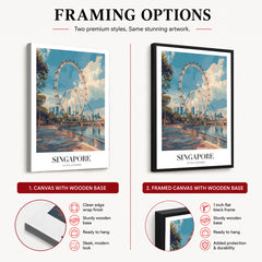 Singapore Typography | Abstract Travel Artwork #00641