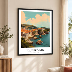 Dubrovnik City Croatia | Abstract Travel Artwork #00643