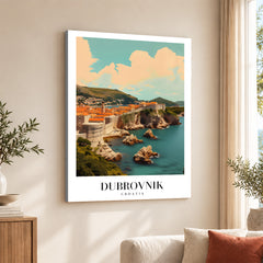 Dubrovnik City Croatia | Abstract Travel Artwork #00643