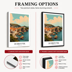 Dubrovnik City Croatia | Abstract Travel Artwork #00643