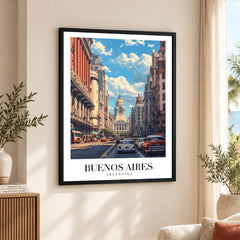 Buenos Aires City Argentina | Abstract Travel Artwork #00649