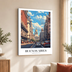 Buenos Aires City Argentina | Abstract Travel Artwork #00649