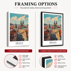 Prague City Czech Republic | Abstract Travel Artwork #00652