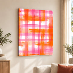 Abstract Pink & Orange Artwork | Abstract Fashion Artwork #00661