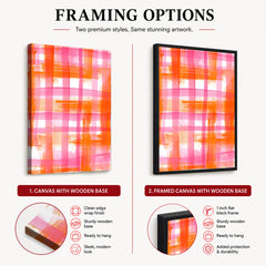 Abstract Pink & Orange Artwork | Abstract Fashion Artwork #00661