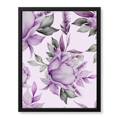 Beautiful Pink & Purple Floral Artwork | Abstract Floral Artwork #00681