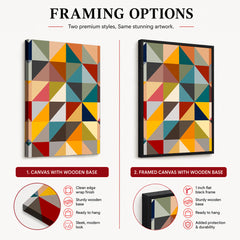 Abstract Colorful Triangle Pattern Artwork | Abstract Fashion Artwork #00710